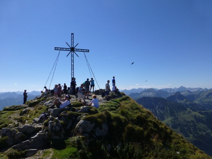 Am Gipfel der Roten Flüh