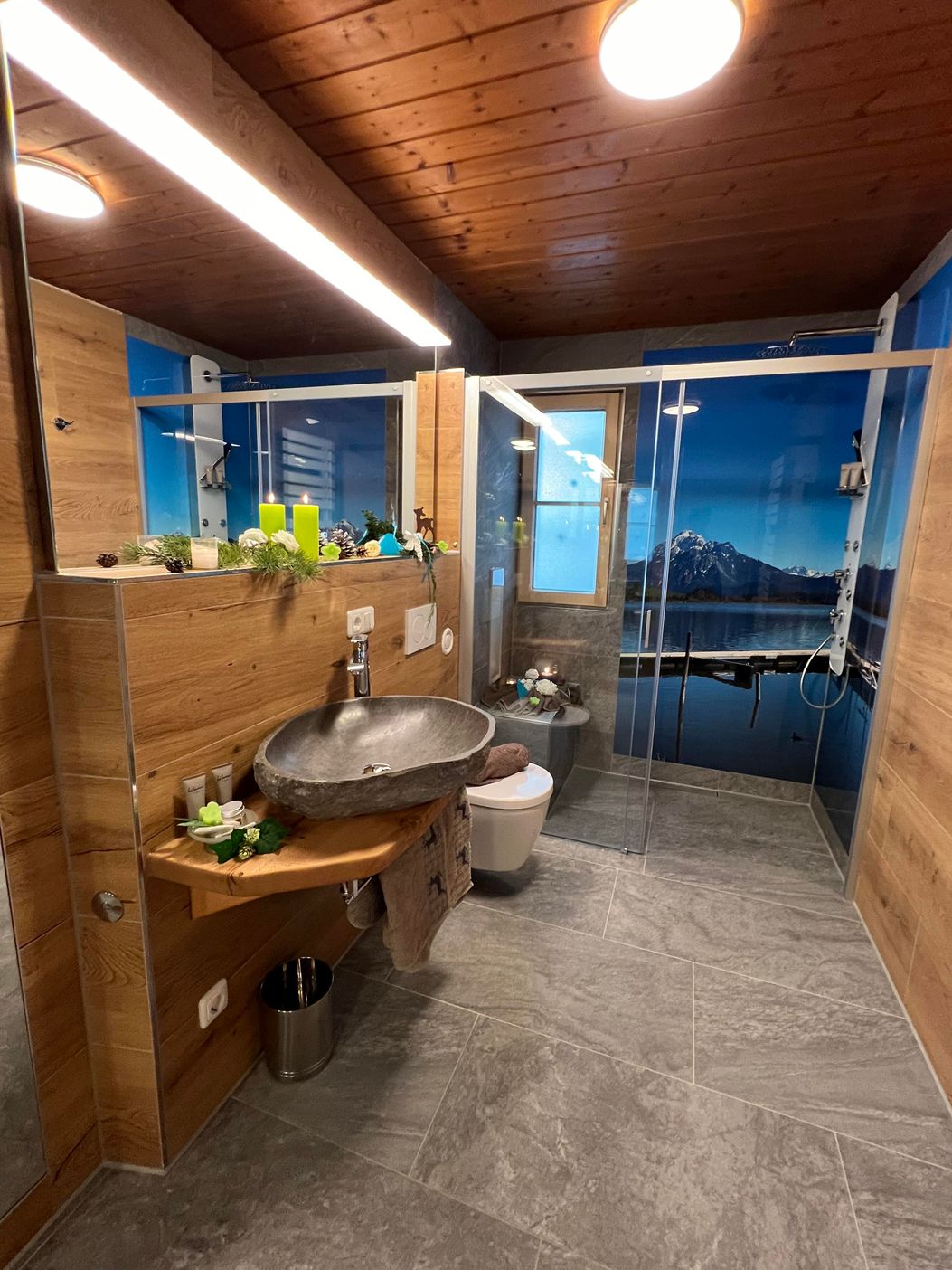 Relax Walk-in Regendusche mit Infrarotkabine