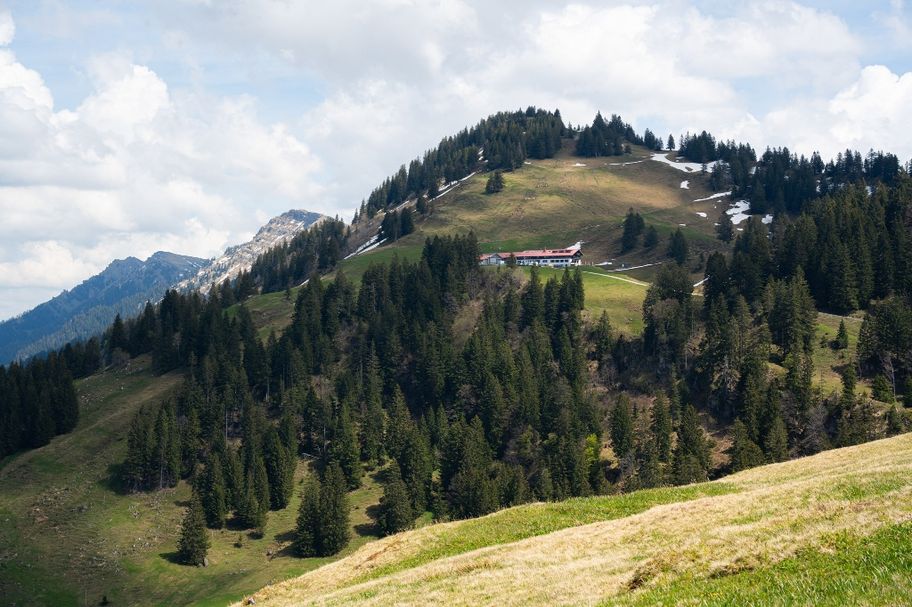 Blick auf die Falkenhütte