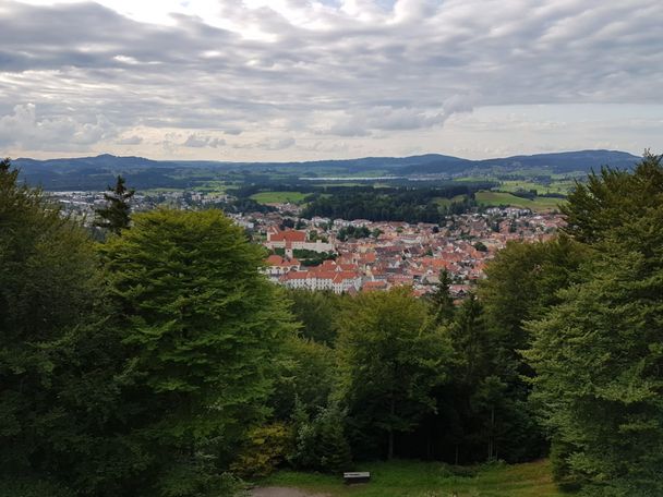 Blick vom Kalvarienberg auf Füssen