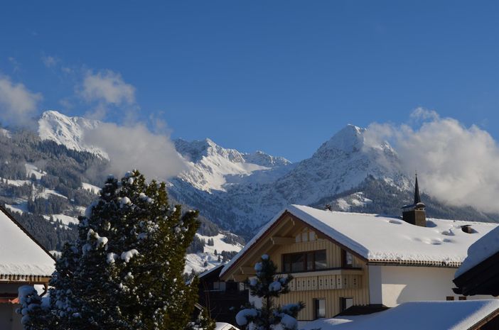 Winter v Balkon