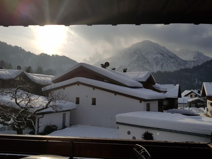 Blick vom Balkon