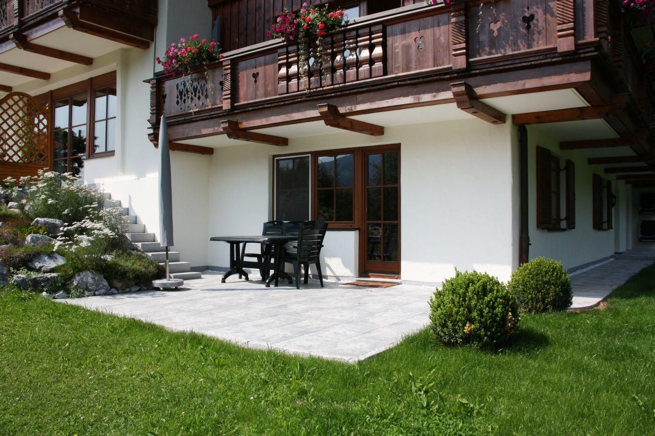 Terrasse Fewo 1 Hirschbach