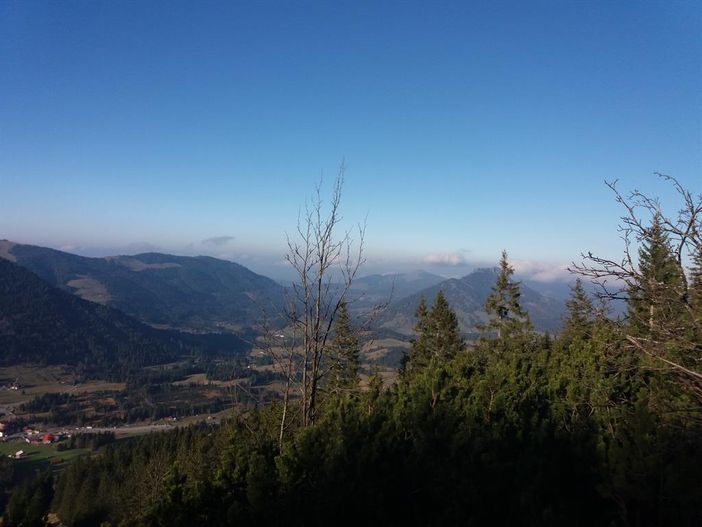 Aussicht vom Iseler Richtung Tannheimer Tal