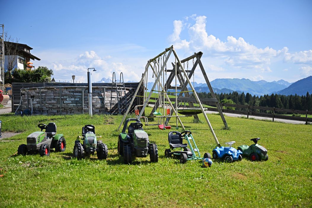 Großer Fuhrpark für die Kinder