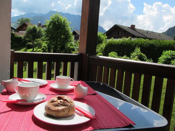 Blick vom Balkon