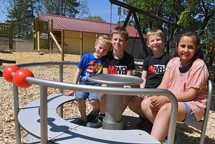 Karussell im Spielplatz