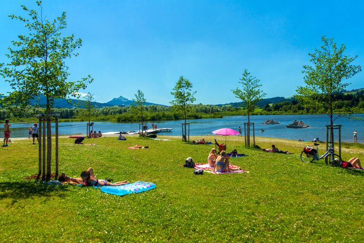 Naturbadeplatz Grüntensee beim Campingsplatz