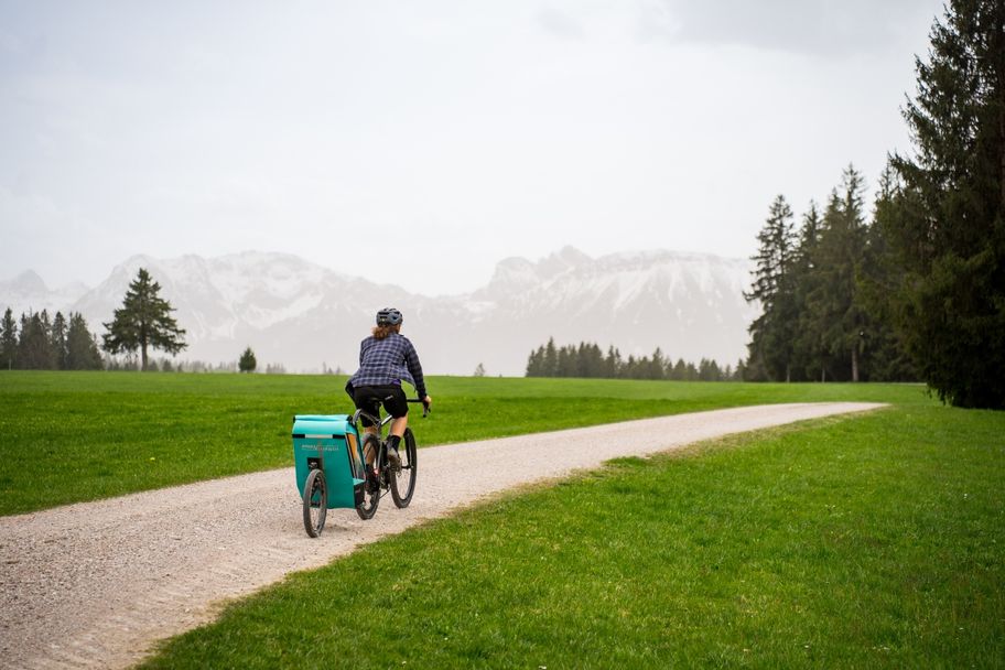 Naturbiken mit Bergpanorama