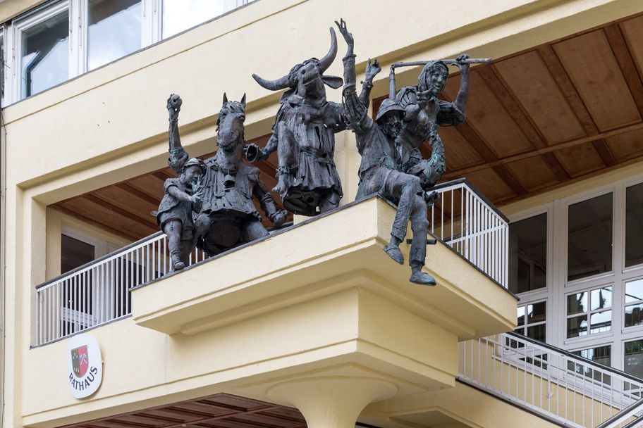 Eggabrunnen am Rathaus Sonthofen