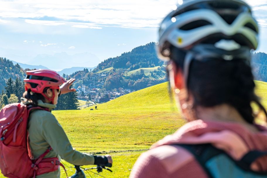 Blick zurück auf Oberstaufen