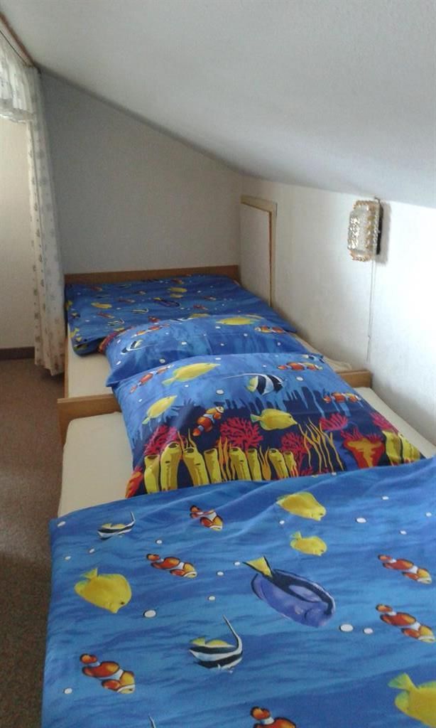 Kinderbetten in der Dachschräge