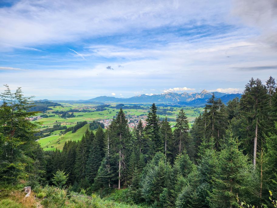 Ausblick auf das Voralpenland