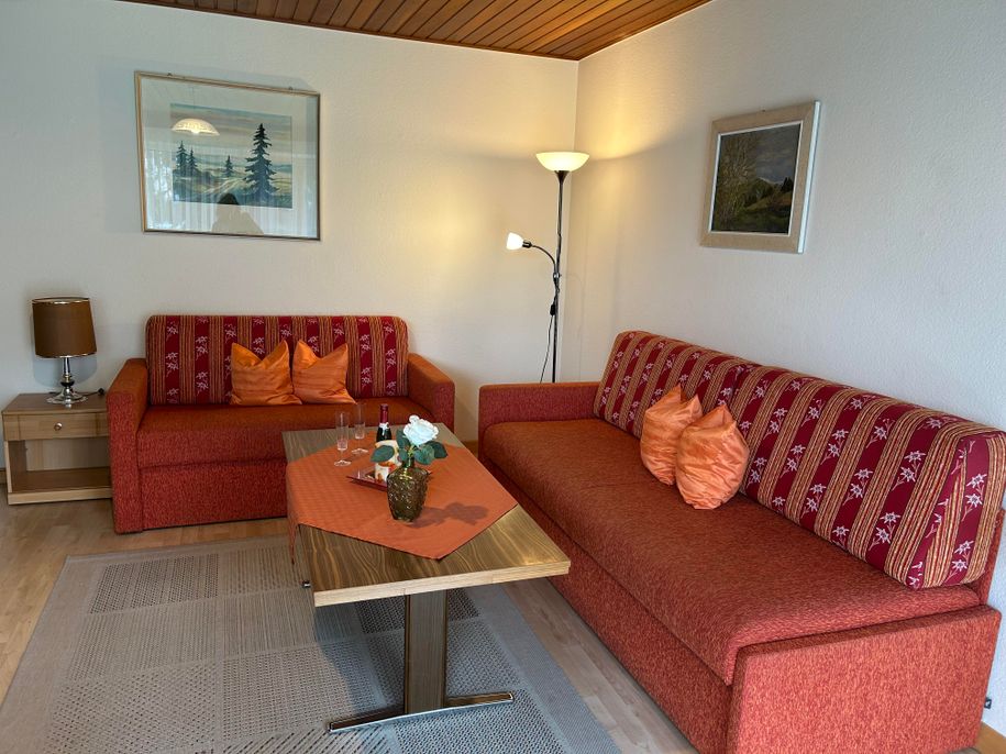 Wohnzimmer in der Ferienwohnung Anne