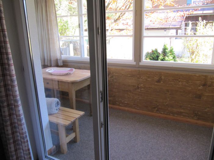 verglaster Balkon