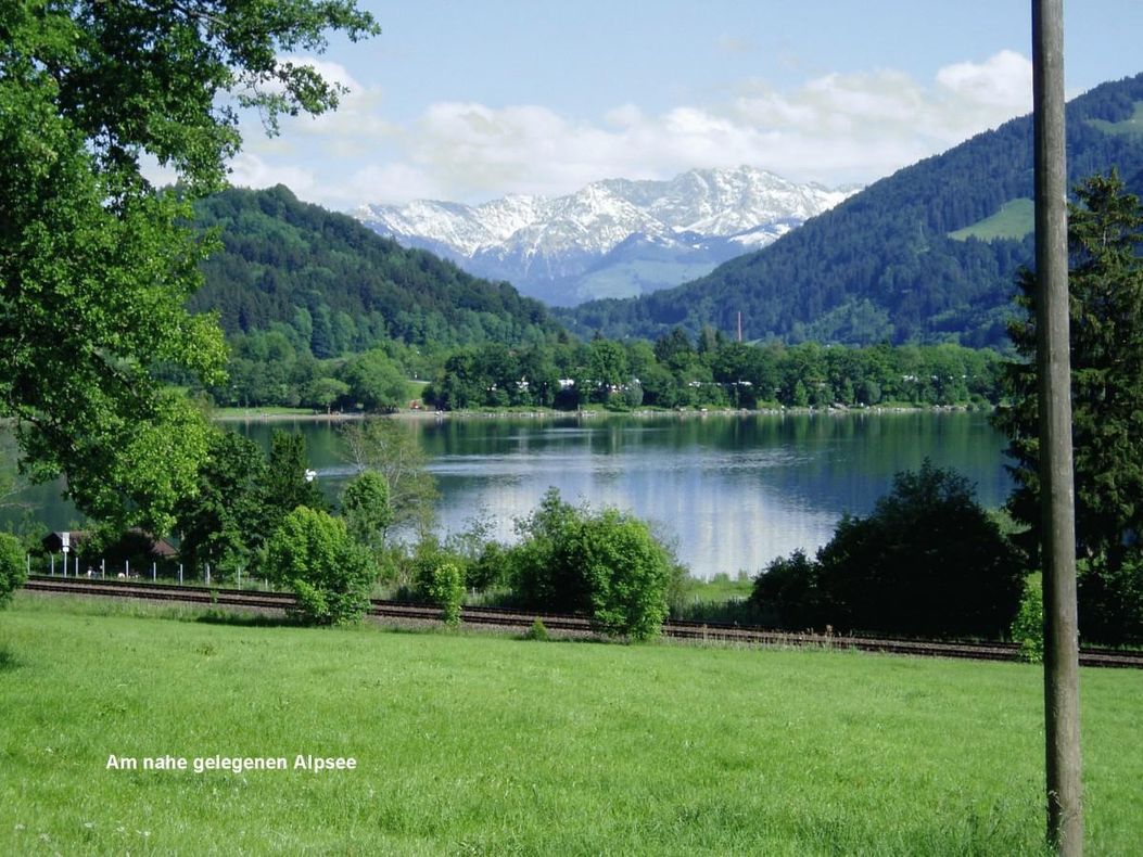 Am nahe gelegenen Alpsee