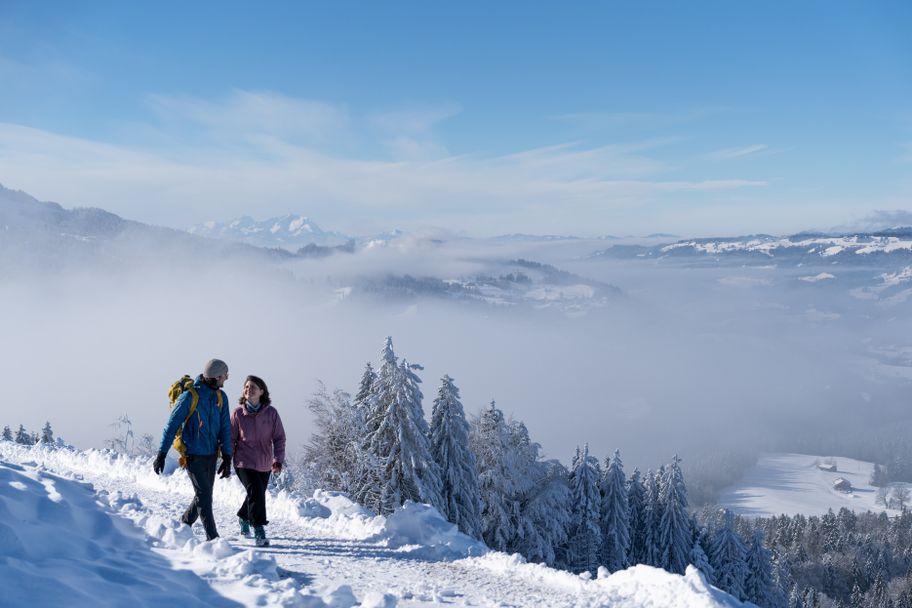 Winterwandern am Hündle