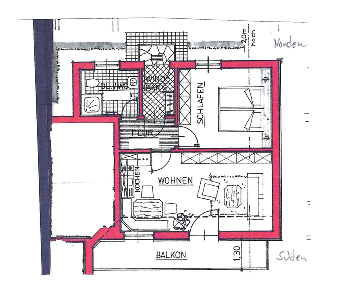Grundriss Ferienwohnung
