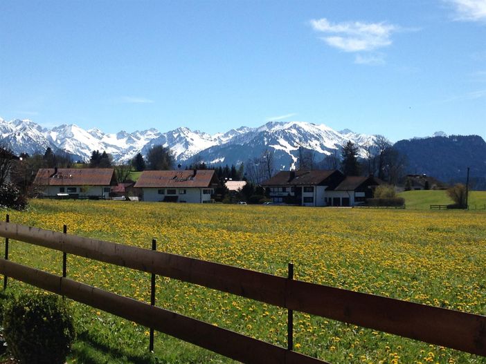 Sommer Blick von der Terrasse