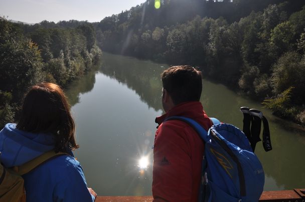 Blick von der Illerbrücke in Illerbeuren