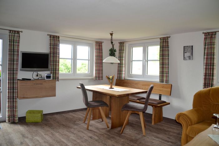 gemütliche Essecke Ferienwohnung Dorfblick