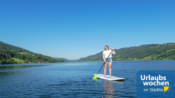 SUP mit Logo © Tourist Information Immenstadt