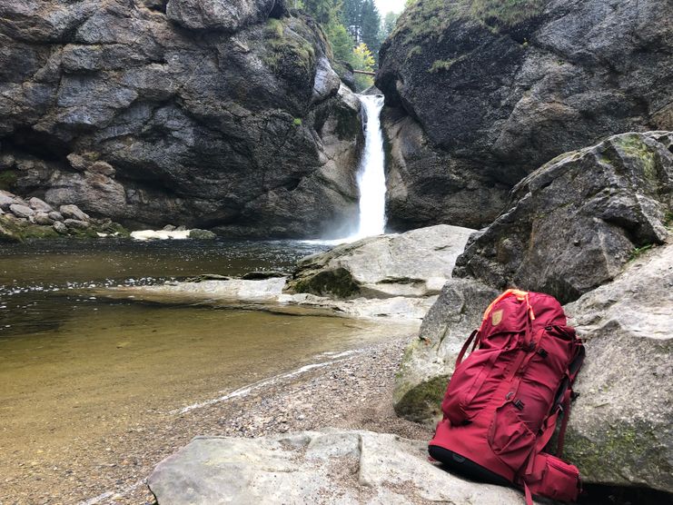 Rast an den Buchenegger Wasserfällen