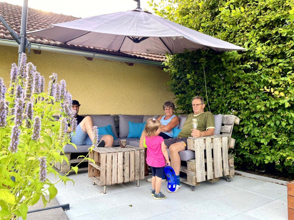 gemütliche Gartenlounge