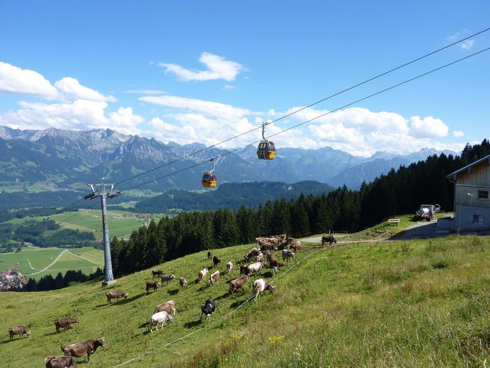 Ferienhaus Riss - Hörnerbahn direkt hinterm Haus