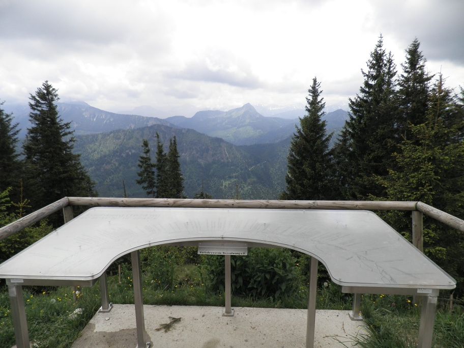 Panoramatafel am Edelsberg bei Nesselwang im Allgäu