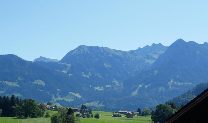 Nebelhorn Panorama -Blick aus der Ferienwohnung