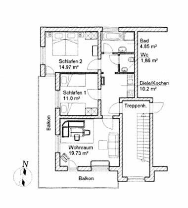 Wohnungsgrundriss