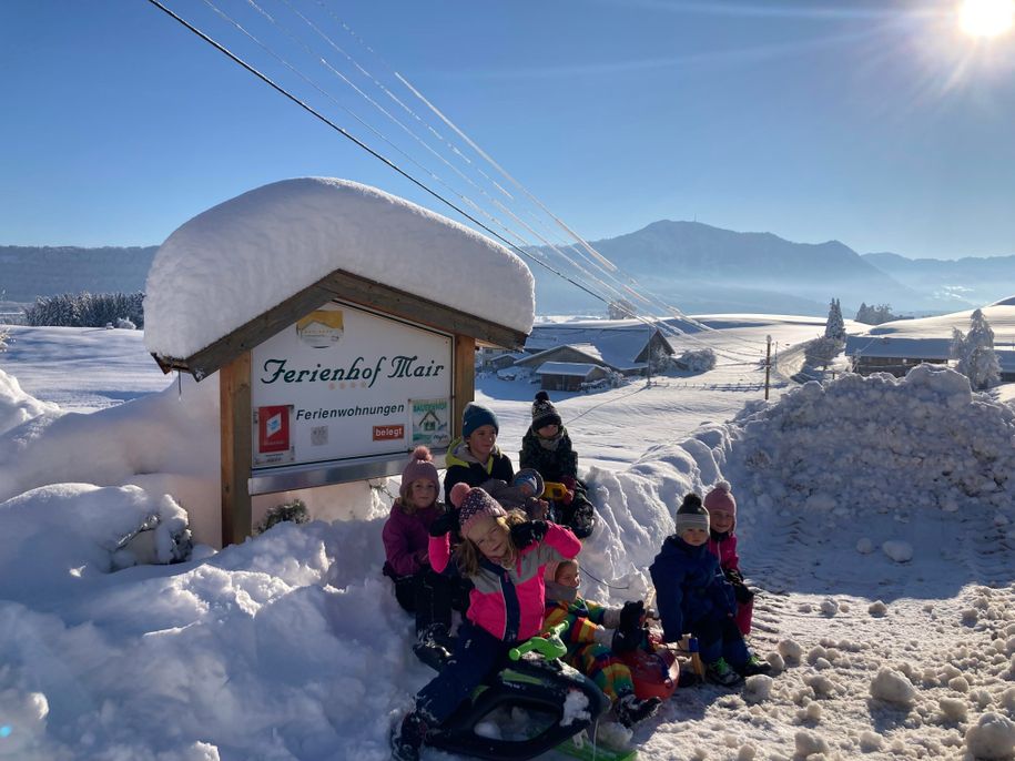 Rodelhang direkt am Hof
