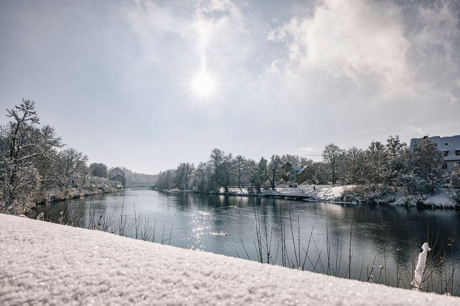 Winteridylle an der Iller in Kempten