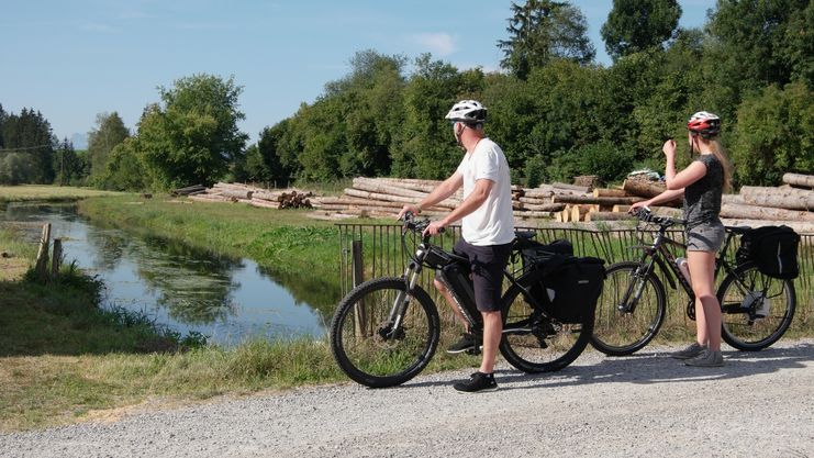 Unterwegs auf der Oberdorfer Radlrunde bei Bertoldshofen