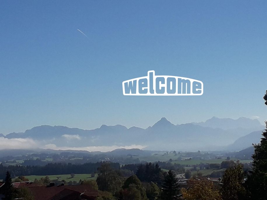 Blick auf die Zugspitze und Säuling