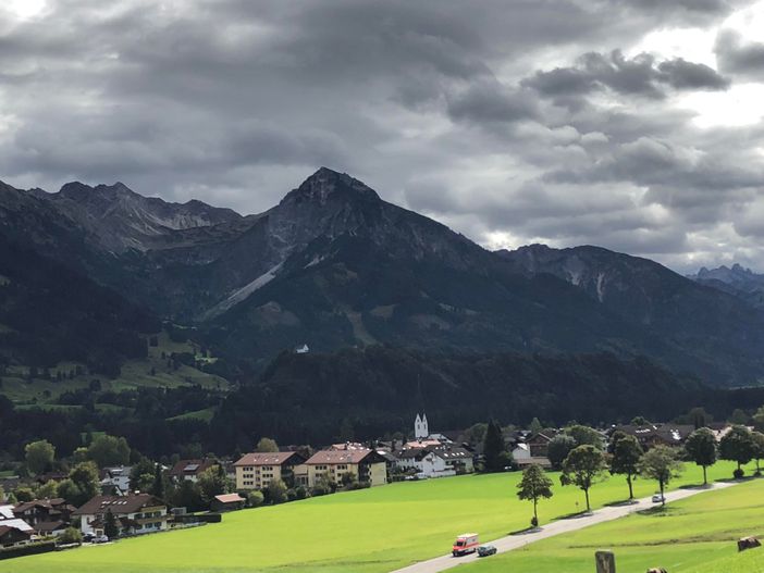 Aussicht im Herbst auf Fischen und das Rubihorn