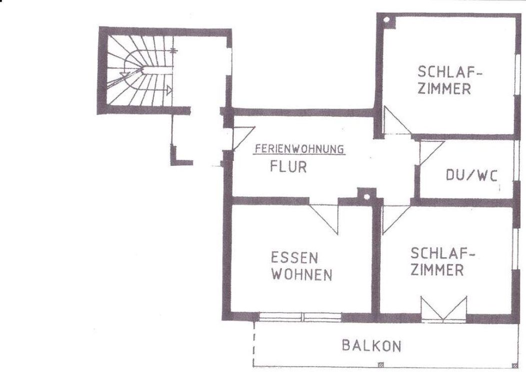 FeWo Grünten -Grundriss