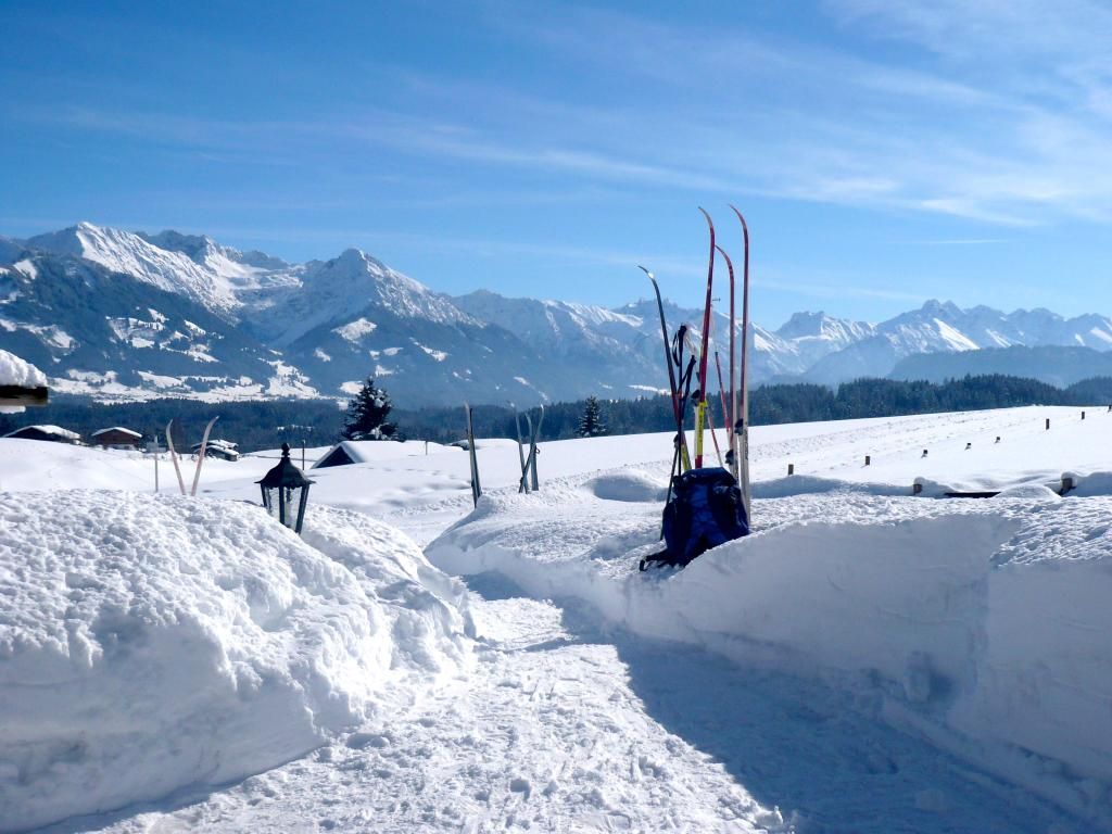 Einstieg zur Dorfloipe Ofterschwang