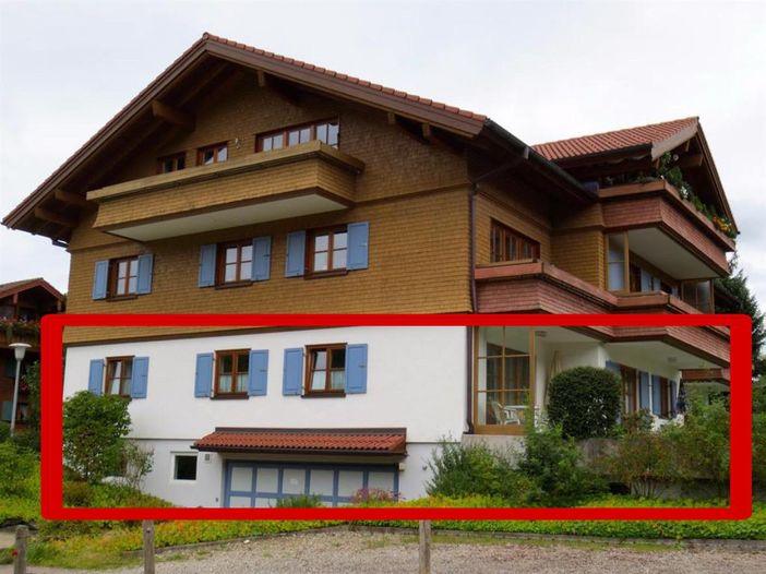 Wohnung mit Terrasse, Garten und Tiefgarage