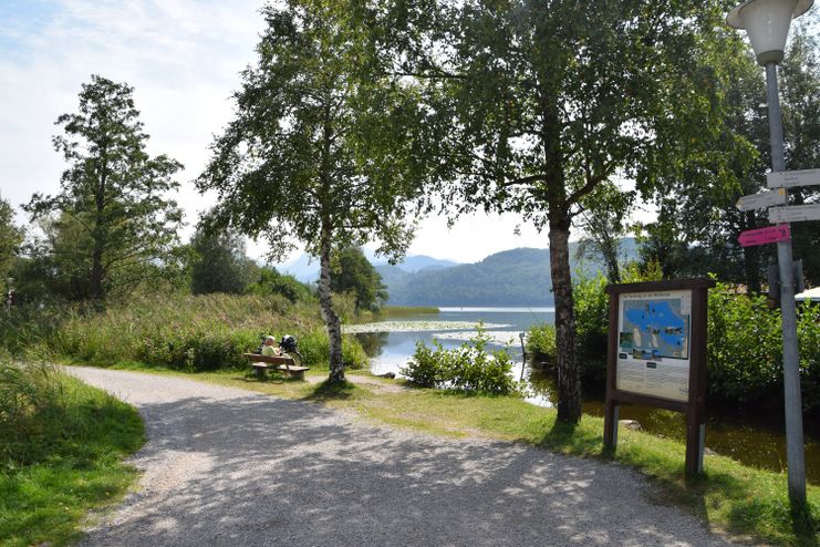 Startpunkt am Badestrand Weißensee