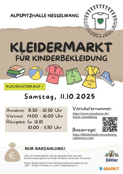Kleidermarkt Nesselwang, Herbst 2025