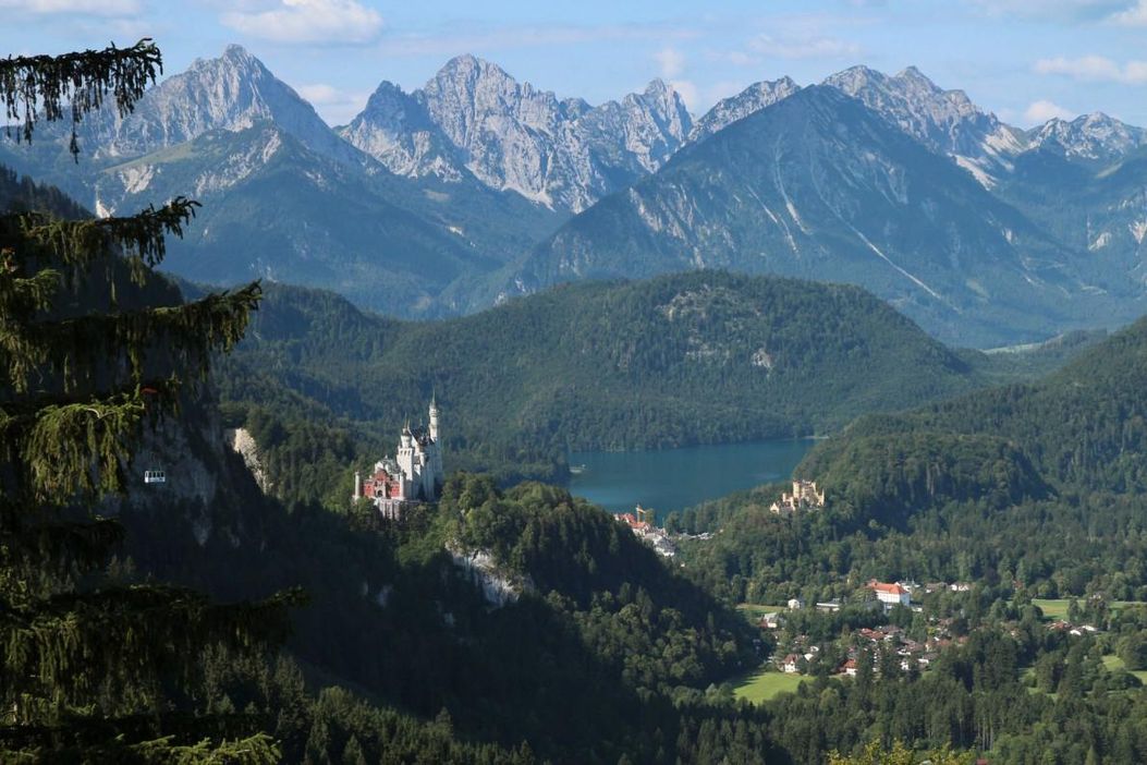 Füssen Blick Hornburg Königsschlösser