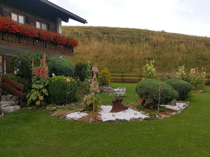 Der Garten vor dem Haus