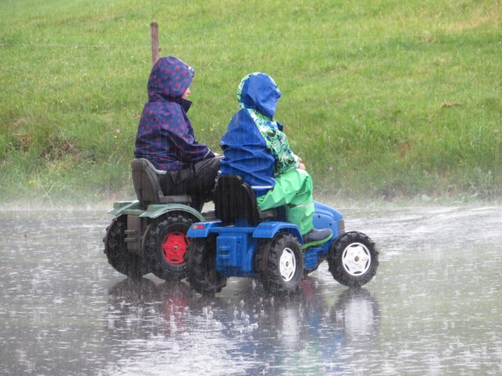 Auch im Regen kann man Spaß haben:)
