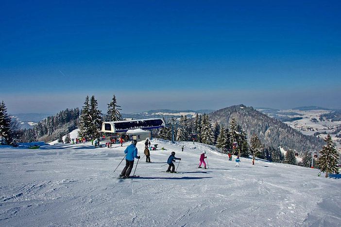 Skifahren am Hündle