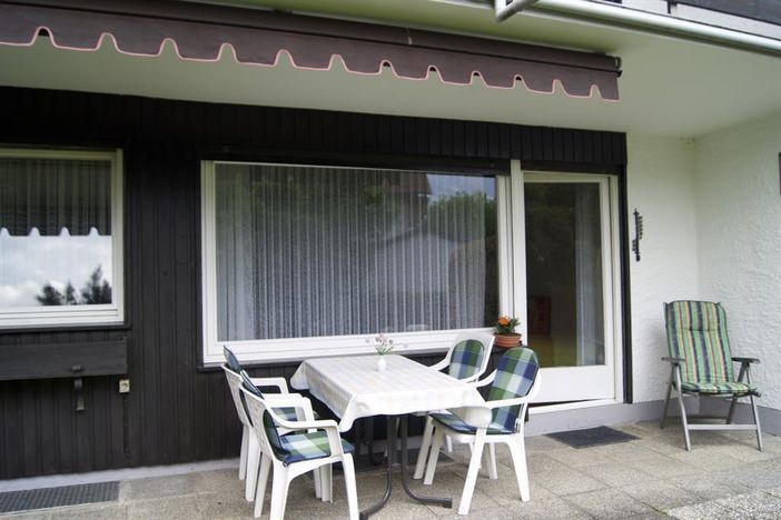 Terrasse der Ferienwohnung Anne
