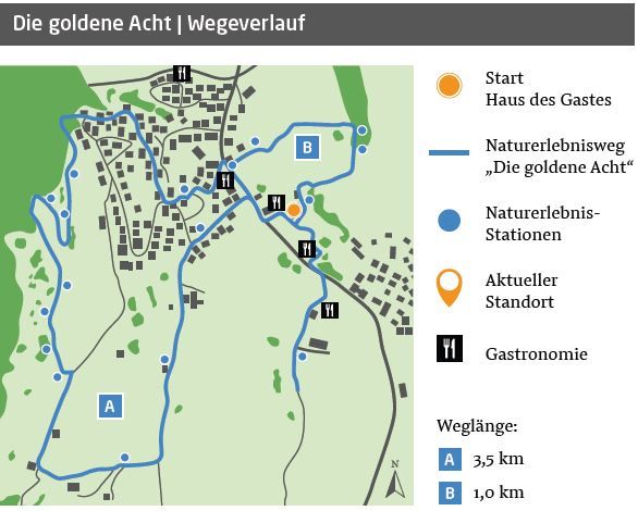 Wegeverlauf - Goldene Acht