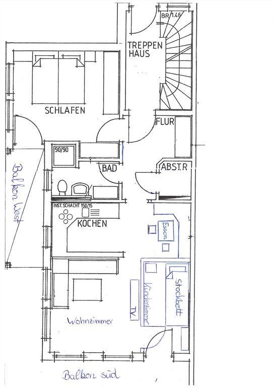 Plan Ferienwohnung Wolkenstube