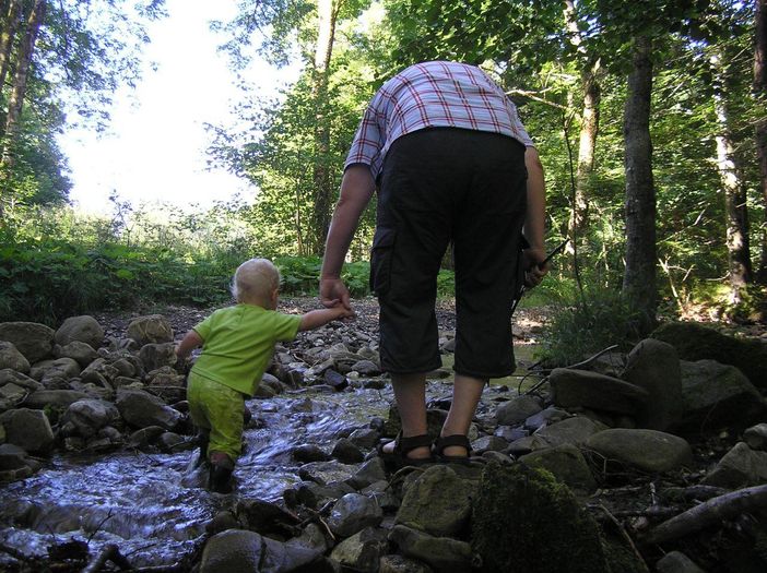 unbezahlbare Entdeckungen mit  Papa